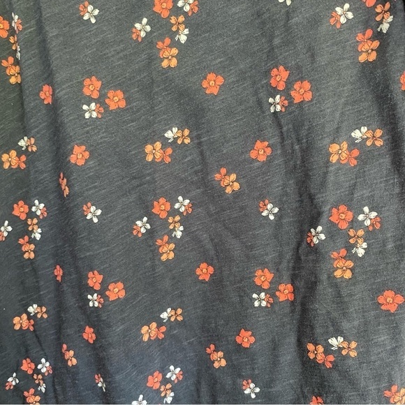 Loft Dark Grey Floral Blouse - Picture 3 of 4